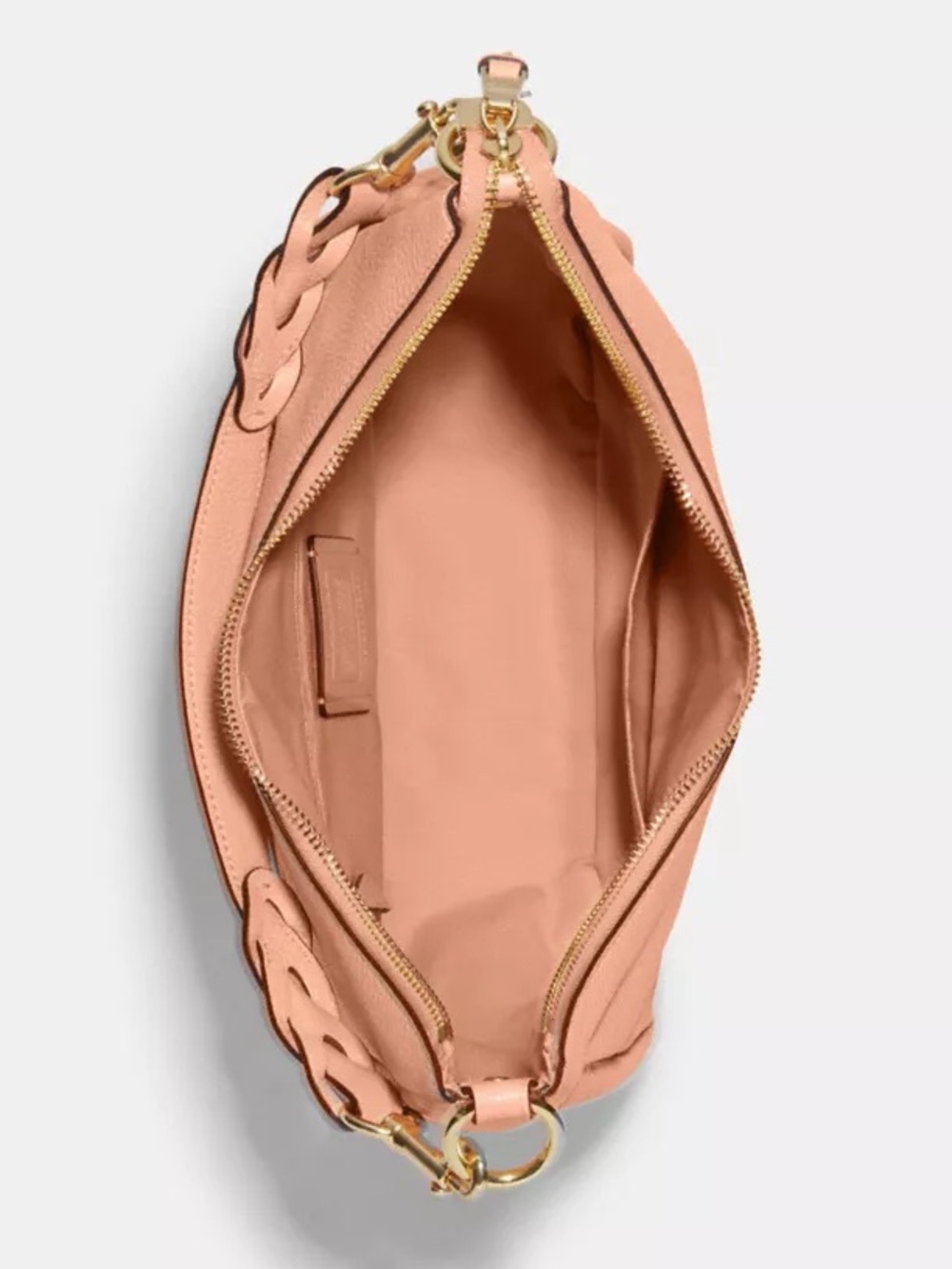 Coach Jules Pebbled Leather Hobo Shoulder Bag in Faded Blush Pink C9190 - Picture 5 of 6